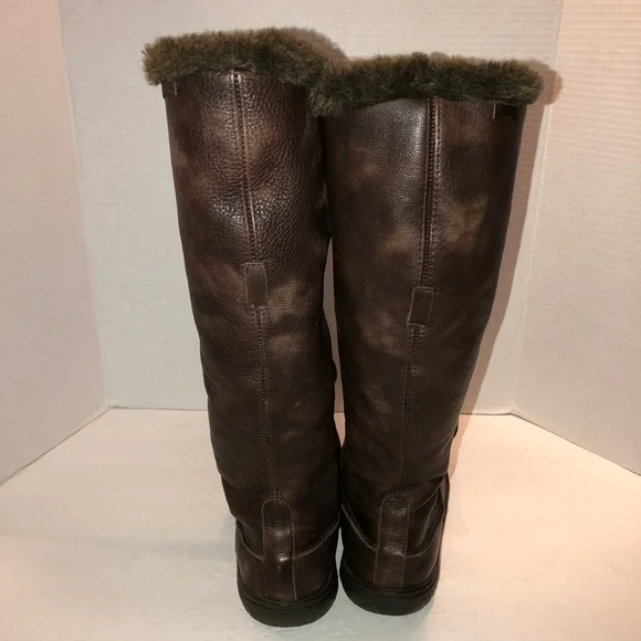 Camper Dark Brown Fur-Lined Winter Boots - Picture 6 of 7
